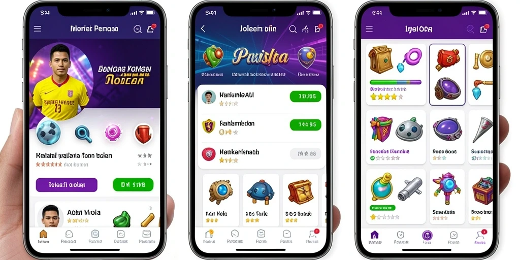 Gambaran grafis permainan yang menarik dan interaktif.