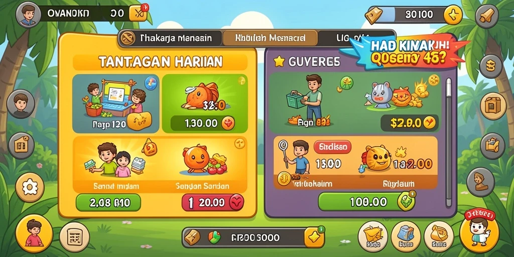 Bonus dan fitur menarik saat bermain.
